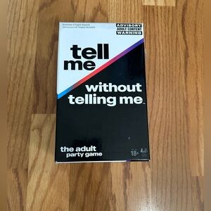 Tell me without telling me game - never used